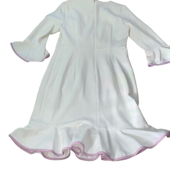 Nanette Lepore Bella Donna Marshmallow Sugarplum Special Occasion Dress Size 8 - Picture 2 of 10